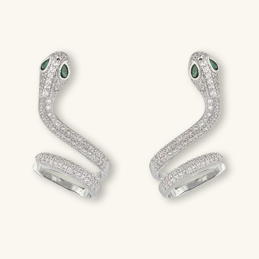 Silver Ear Bone Clip Snake Ear Stud