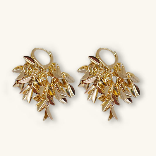 Leaf Tassel Earrings