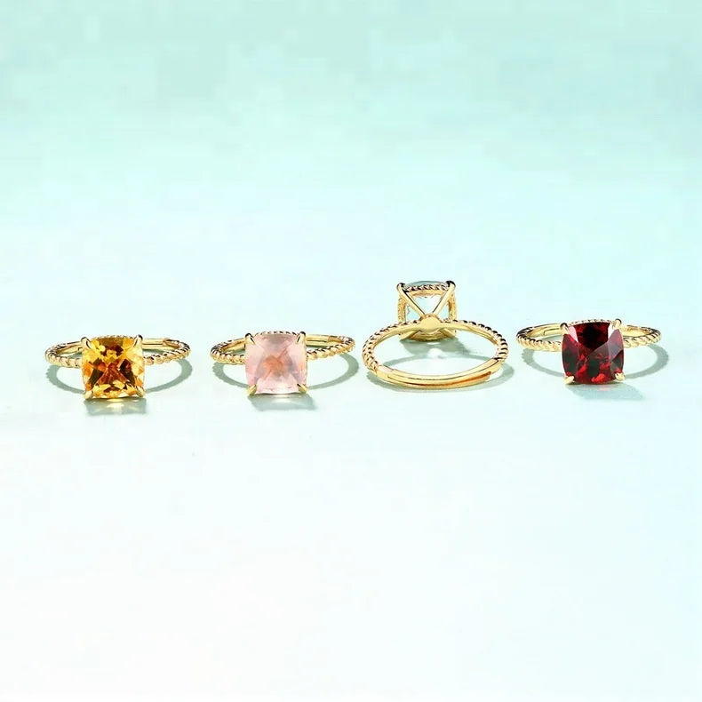 Dazzling Colored Gemstone Ring