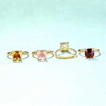 Dazzling Colored Gemstone Ring